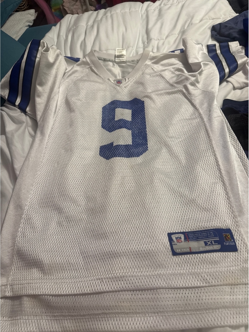 Reebok NFL Dallas Cowboys Romo #9 Football Jersey XL White